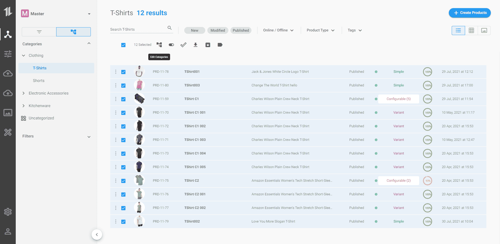 Manage Products In Categories - Adding & Organizing